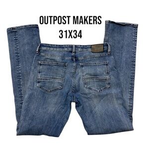 Outpost Makers~BKE~Original‎ Straight~31x34~Mens Jeans ~Buckle